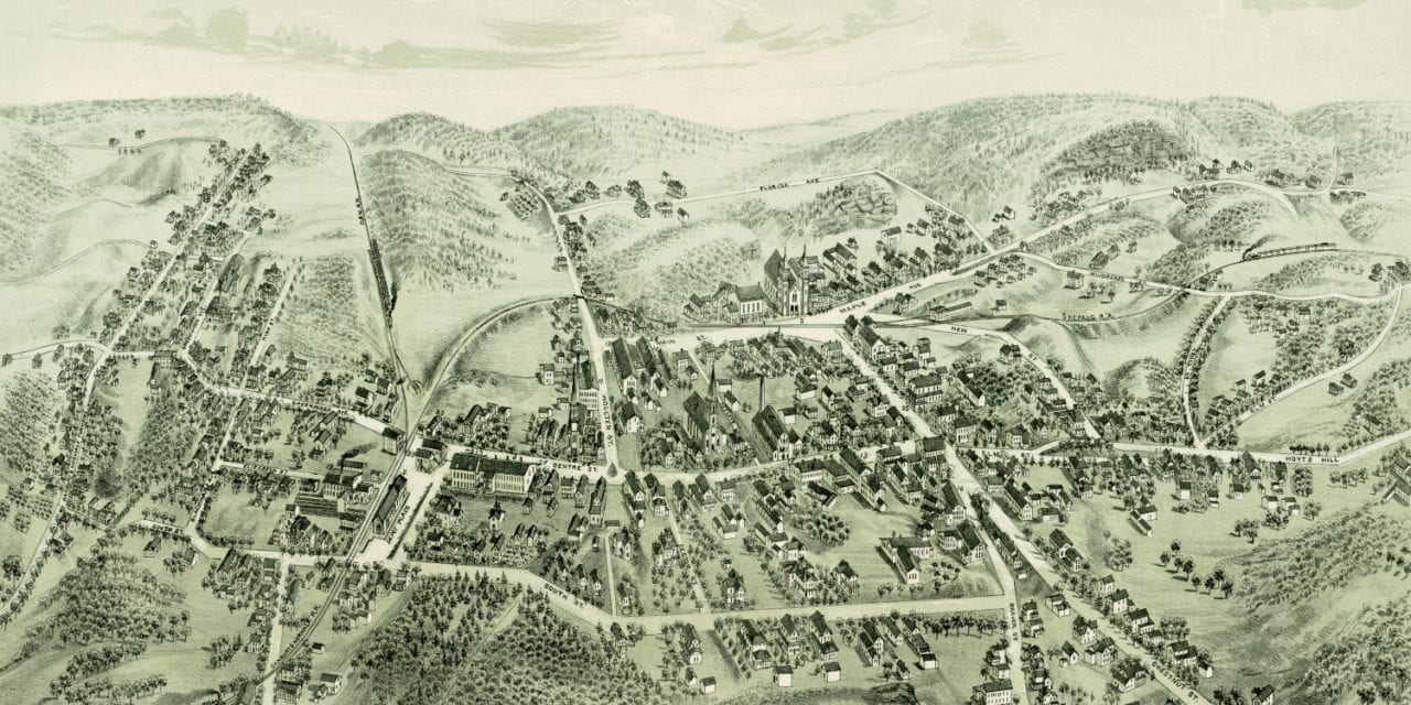 Beautiful vintage map of Bethel, Connecticut from 1879 - KNOWOL