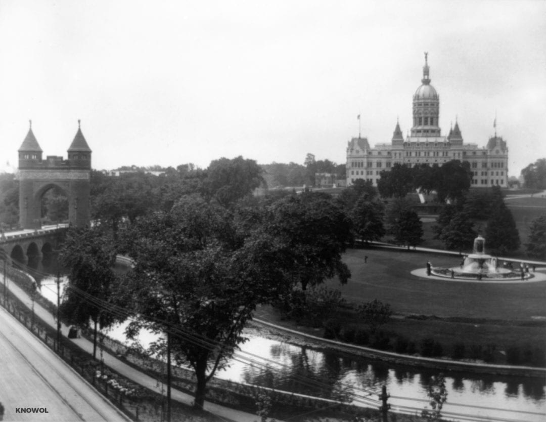 Hartford's State Capital, Memorial Arch, and Bushnell Park - KNOWOL