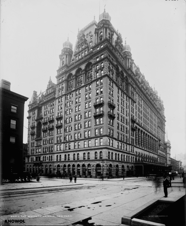 Here's What the Waldorf Astoria Looked Like in 1900 - KNOWOL