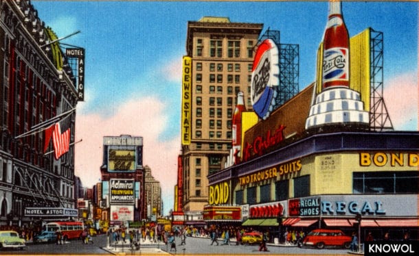 10 wonderful pictures of lost Times Square landmarks - KNOWOL