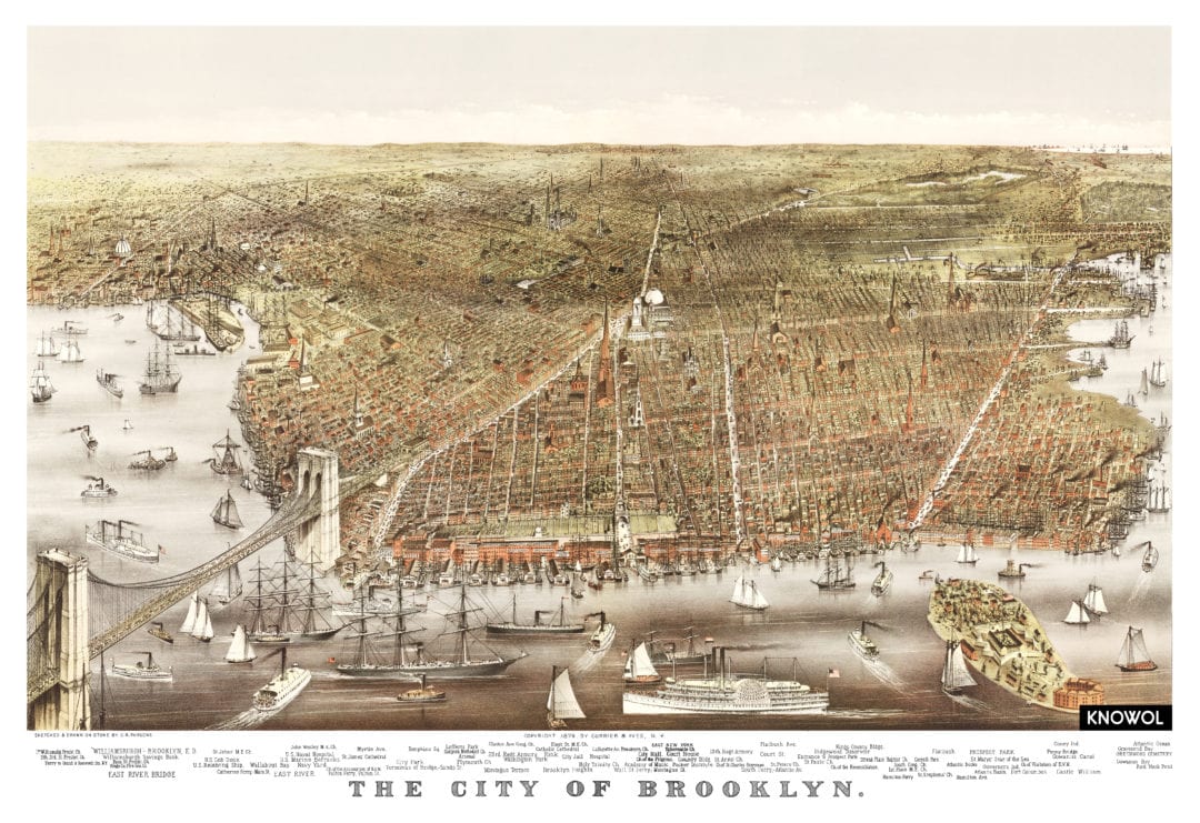 Old Map Shows Brooklyn New York As It Looked In 1879 5880