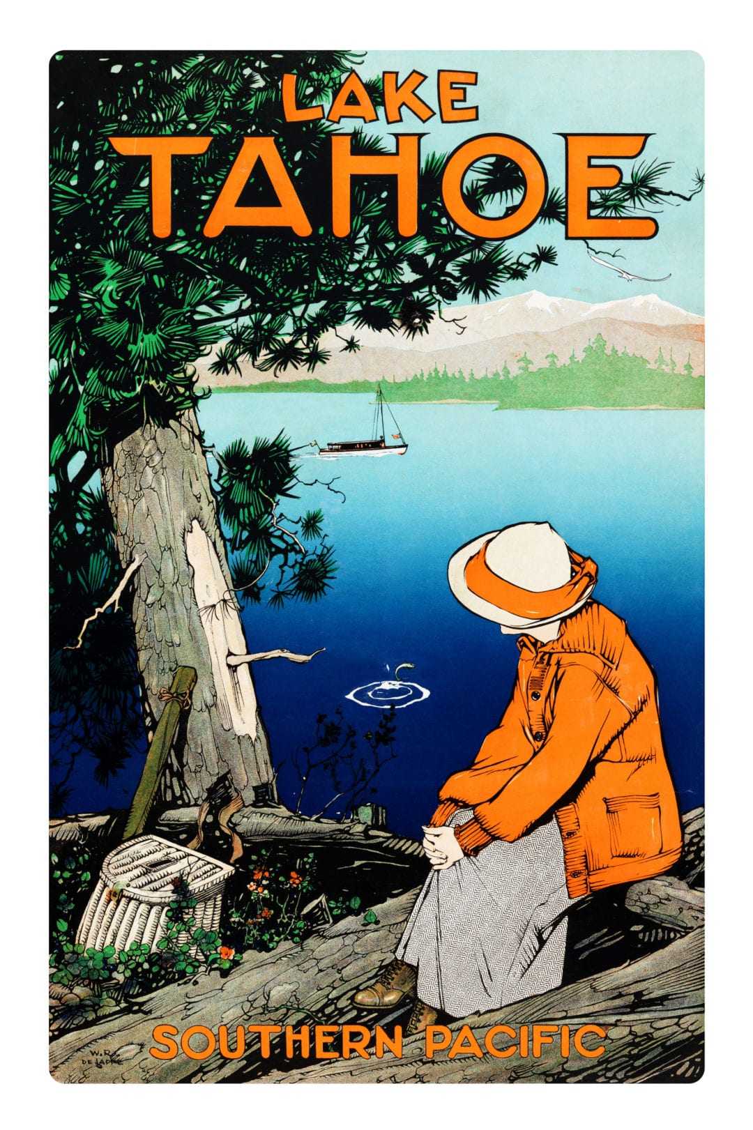 3 Lake Tahoe posters beautifully designed in the 1920's