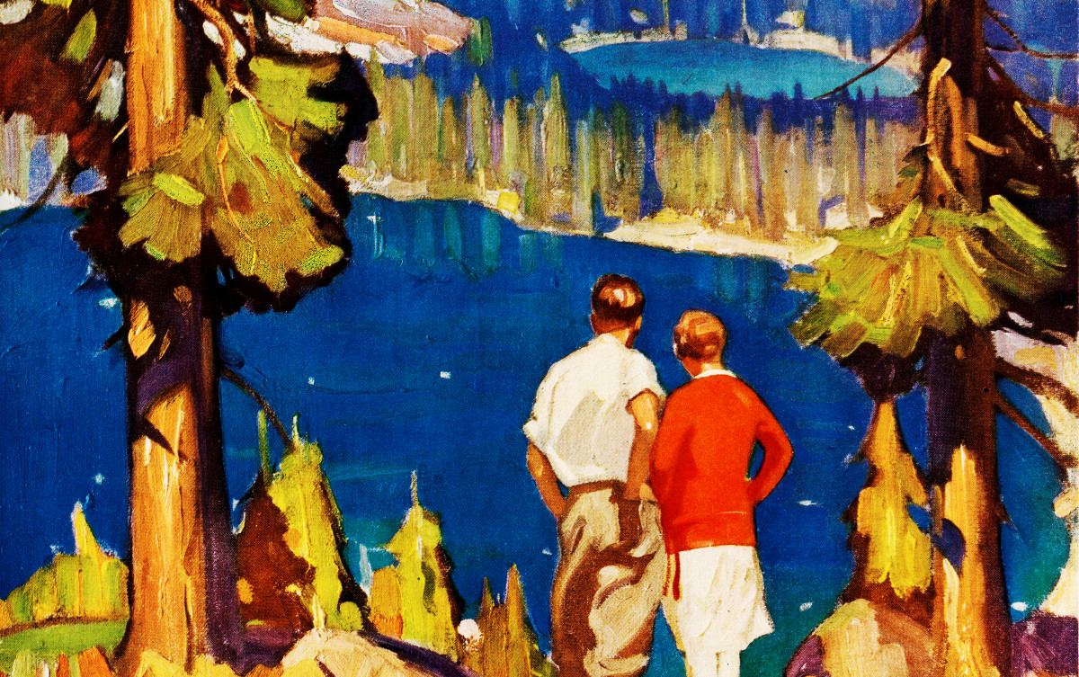 3 Lake Tahoe posters beautifully designed in the 1920's