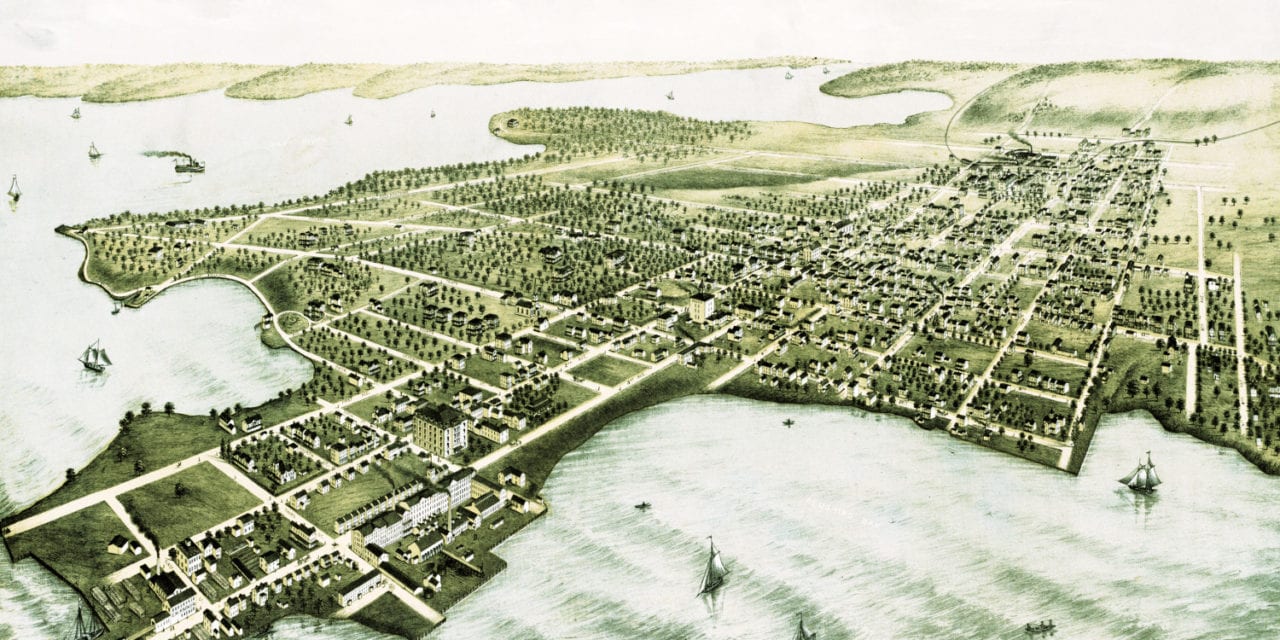 Beautiful view of College Point, Queens in 1876 - KNOWOL