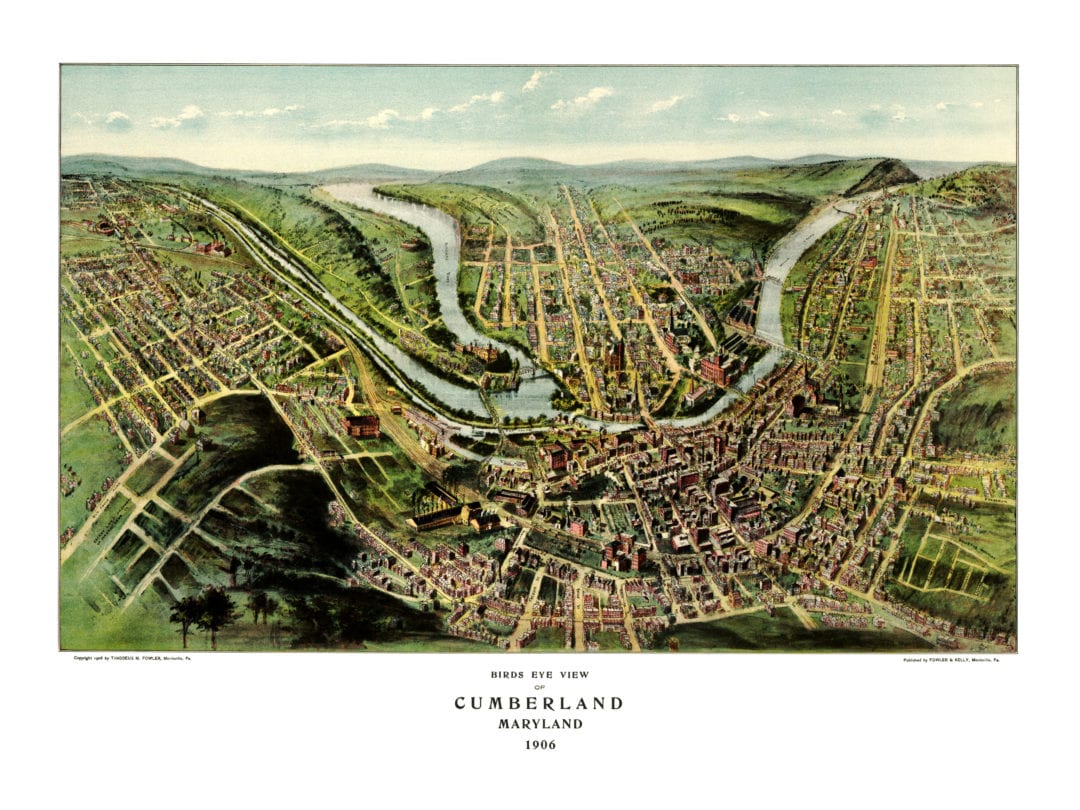 Beautifully Restored Map Of Cumberland Maryland From 1906 KNOWOL   Cumberland MD SM 1080x810 