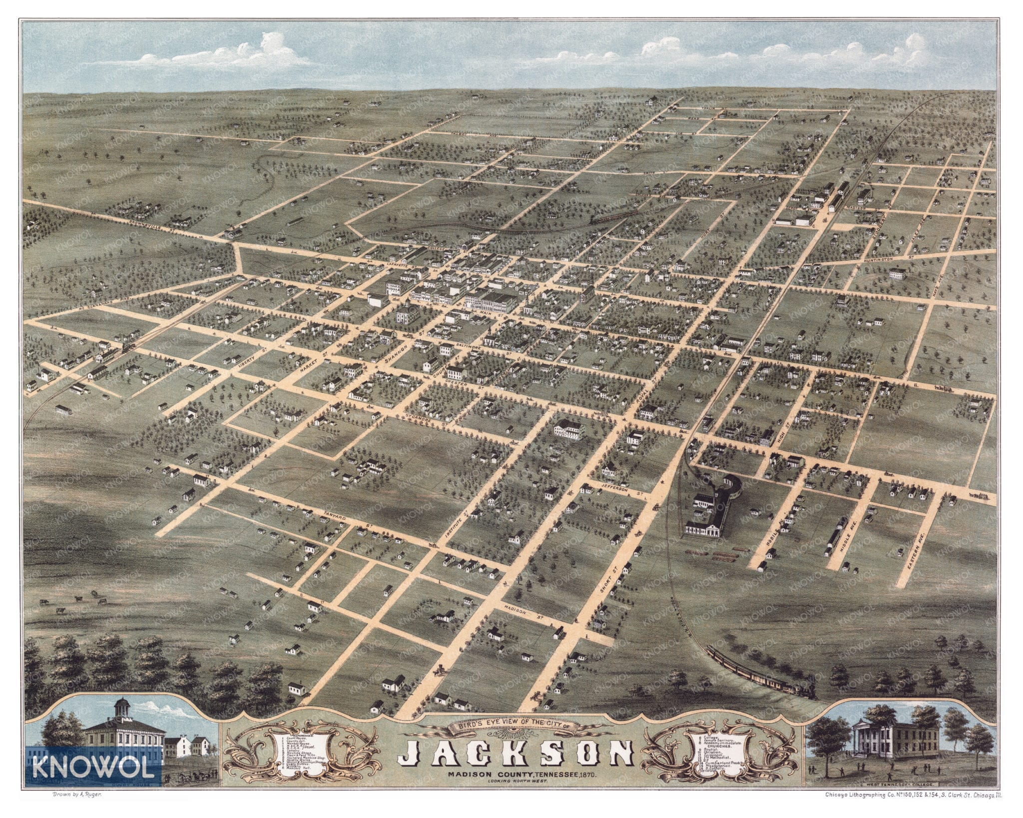 Jackson Tennessee Map 
