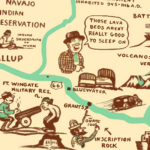 New Mexico Like Never Before: 1939 Map Brings History to Life with a Laugh